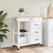 vidaXL - Keukentrolley - MONZA - 84x40x90 - cm - massief - grenenhout