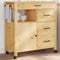 vidaXL - Keukentrolley - MONZA - 84x40x90 - cm - massief - grenenhout