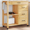 vidaXL - Keukentrolley - MONZA - 84x40x90 - cm - massief - grenenhout