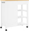 vidaXL - Keukentrolley - MONZA - 84x40x90 - cm - massief - grenenhout