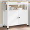 vidaXL - Keukentrolley - MONZA - 84x40x90 - cm - massief - grenenhout