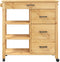 vidaXL - Keukentrolley - MONZA - 84x40x90 - cm - massief - grenenhout