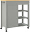 vidaXL - Keukentrolley - MONZA - 84x40x90 - cm - massief - grenenhout