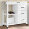 vidaXL - Keukentrolley - MONZA - 84x40x90 - cm - massief - grenenhout