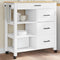 vidaXL - Keukentrolley - MONZA - 84x40x90 - cm - massief - grenenhout