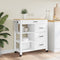 vidaXL - Keukentrolley - MONZA - 84x40x90 - cm - massief - grenenhout