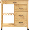 vidaXL - Keukentrolley - MONZA - 84x40x90 - cm - massief - grenenhout