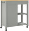 vidaXL - Keukentrolley - MONZA - 84x40x90 - cm - massief - grenenhout