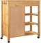 vidaXL - Keukentrolley - MONZA - 84x40x90 - cm - massief - grenenhout