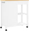 vidaXL - Keukentrolley - MONZA - 84x40x90 - cm - massief - grenenhout