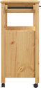 vidaXL - Keukentrolley - MONZA - 84x40x90 - cm - massief - grenenhout