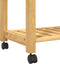 vidaXL - Keukentrolley - MONZA - 84x40x90 - cm - massief - grenenhout