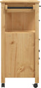 vidaXL - Keukentrolley - MONZA - 84x40x90 - cm - massief - grenenhout