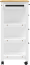 vidaXL - Keukentrolley - MONZA - 84x40x90 - cm - massief - grenenhout