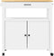 vidaXL - Keukentrolley - MONZA - 84x40x90 - cm - massief - grenenhout