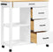 vidaXL - Keukentrolley - MONZA - 84x40x90 - cm - massief - grenenhout