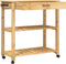 vidaXL - Keukentrolley - MONZA - 84x40x90 - cm - massief - grenenhout