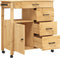 vidaXL - Keukentrolley - MONZA - 84x40x90 - cm - massief - grenenhout