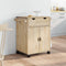 vidaXL - Keukentrolley - OTTA - 59x45x80 - cm - massief - grenenhout