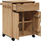 vidaXL - Keukentrolley - OTTA - 59x45x80 - cm - massief - grenenhout