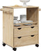 vidaXL - Keukentrolley - OTTA - 59x45x80 - cm - massief - grenenhout