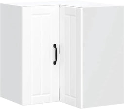 vidaXL - Keukenwandhoekkast - Lucca - bewerkt - hout - wit