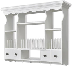 vidaXL - Keukenwandkast - hout - wit