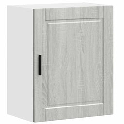 vidaXL - Keukenwandkast - Porto - bewerkt - hout - grijs - sonoma - eiken