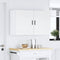 vidaXL - Keukenwandkasten - 2 - st - Porto - bewerkt - hout - wit