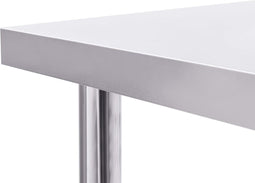 vidaXL - Keukenwerktafel - 100x60x85 - cm - roestvrij - staal