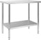 vidaXL - Keukenwerktafel - 100x60x85 - cm - roestvrij - staal