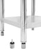 vidaXL - Keukenwerktafel - 100x60x85 - cm - roestvrij - staal