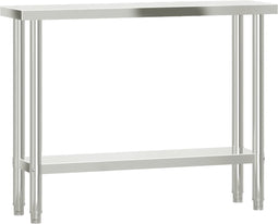 vidaXL - Keukenwerktafel - 110x30x85 - cm - roestvrij - staal