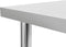 vidaXL - Keukenwerktafel - 120x60x85 - cm - roestvrij - staal