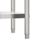 vidaXL - Keukenwerktafel - 55x30x85 - cm - roestvrij - staal