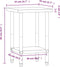vidaXL - Keukenwerktafel - 55x55x85 - cm - roestvrij - staal