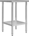 vidaXL - Keukenwerktafel - 60x60x85 - cm - roestvrij - staal