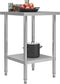 vidaXL - Keukenwerktafel - 60x60x85 - cm - roestvrij - staal