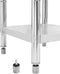 vidaXL - Keukenwerktafel - 60x60x85 - cm - roestvrij - staal