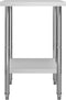 vidaXL - Keukenwerktafel - 60x60x85 - cm - roestvrij - staal