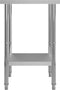 vidaXL - Keukenwerktafel - 60x60x85 - cm - roestvrij - staal