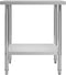 vidaXL - Keukenwerktafel - 80x60x85 - cm - roestvrij - staal
