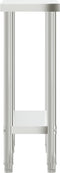 vidaXL - Keukenwerktafel - 82,5x30x85 - cm - roestvrij - staal