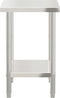 vidaXL - Keukenwerktafel - 82,5x55x85 - cm - roestvrij - staal