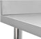 vidaXL - Keukenwerktafel - met - spatscherm - 100x60x93 - cm - roestvrij - staal