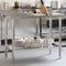 vidaXL - Keukenwerktafel - met - spatscherm - 110x55x93 - cm - roestvrij - staal