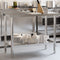vidaXL - Keukenwerktafel - met - spatscherm - 110x55x93 - cm - roestvrij - staal