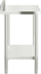 vidaXL - Keukenwerktafel - met - spatscherm - 110x55x93 - cm - roestvrij - staal