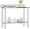 vidaXL - Keukenwerktafel - met - spatscherm - 110x55x93 - cm - roestvrij - staal