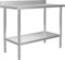 vidaXL - Keukenwerktafel - met - spatscherm - 120x60x93 - cm - roestvrij - staal